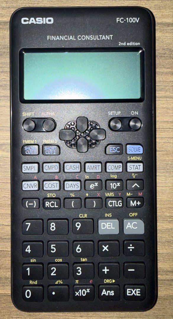 Casio FC-100V Financial Consultant Calculator 2nd Edition