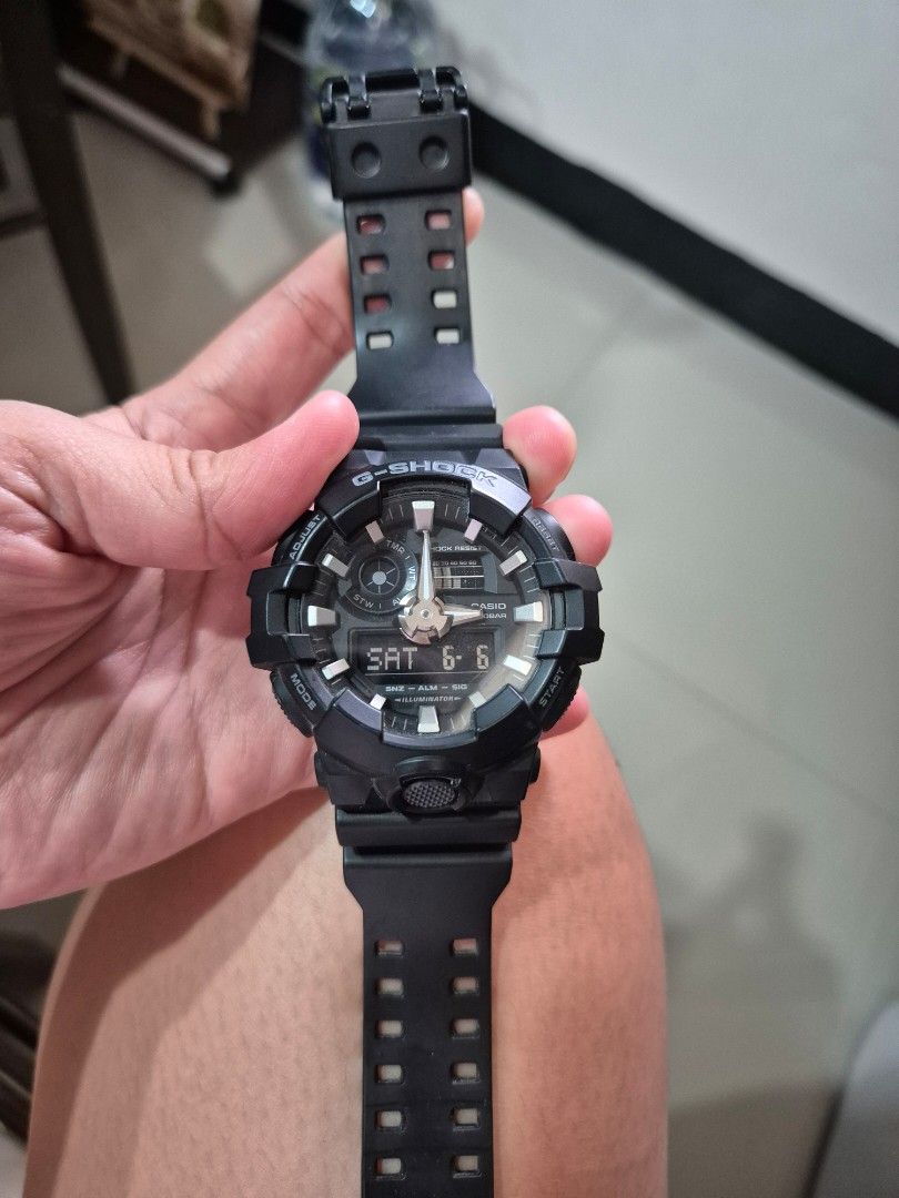 Original Casio G-Shock Watch (Category: Men's Watches) located in Batangas. Submitted by marthy2009 (Listing ID 1442221102, Image 1). Description: - Black G-Shock watch -bought in SM Lipa - Analog and digital display - Shows day and date - Water resistant - Durable build - Great for everyday wear or sports.