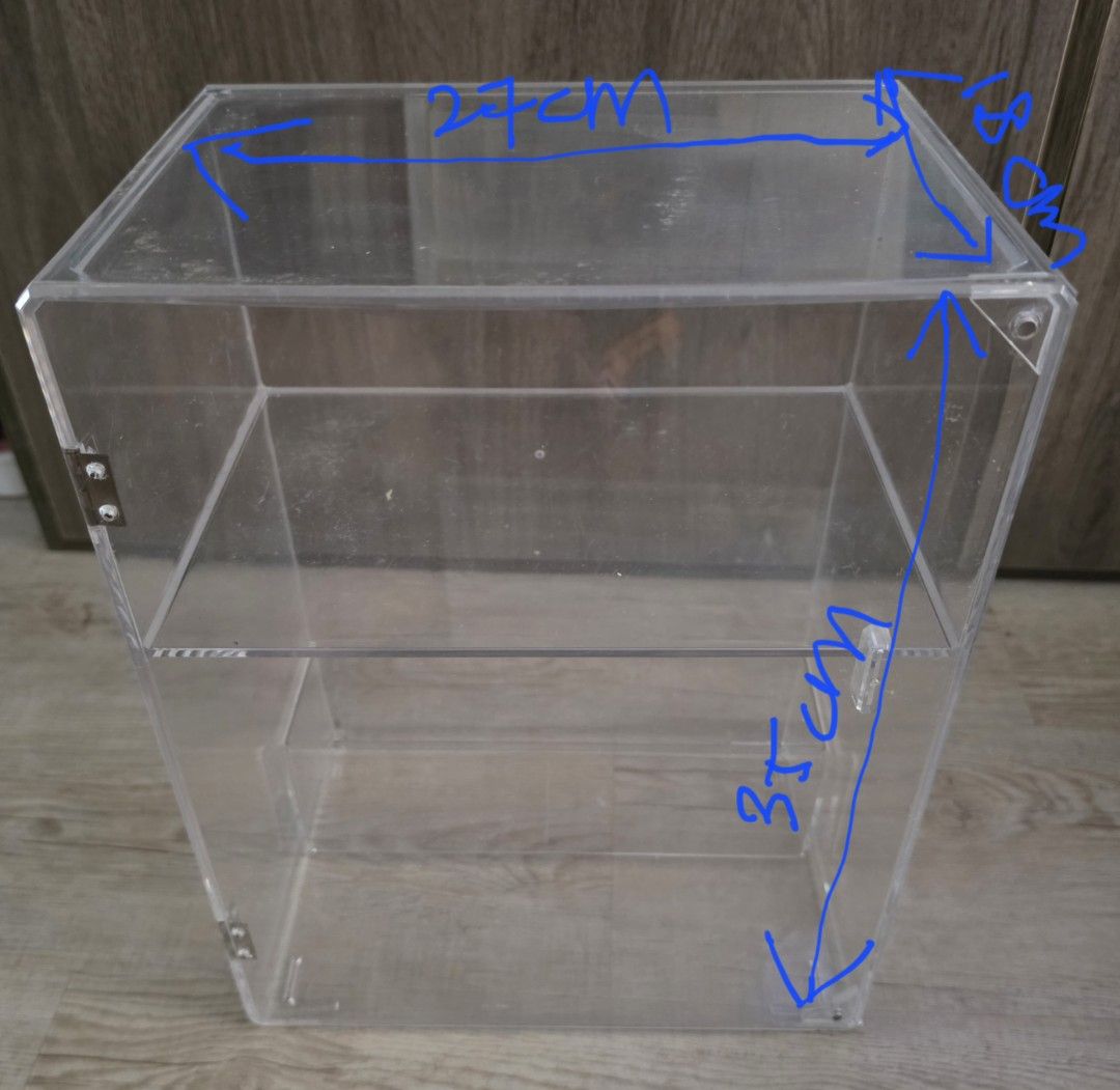 Clear Acrylic Display Box with Hinged Lid474708850907566080