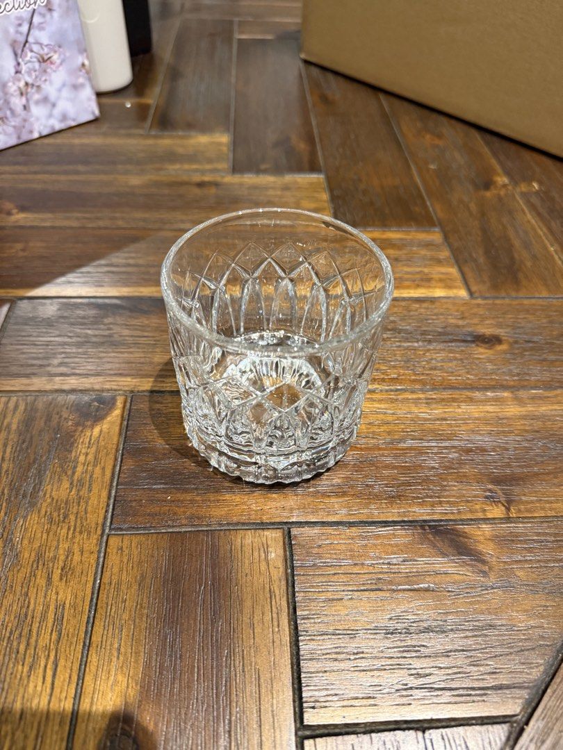 Clear Crystal Cut Glass Tumbler