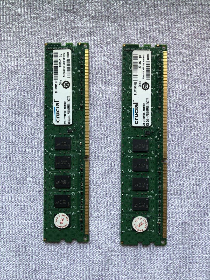 Crucial Ram 4GB x 2