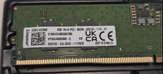 DDR5 8GB RAM Computer Memory484043815315066880