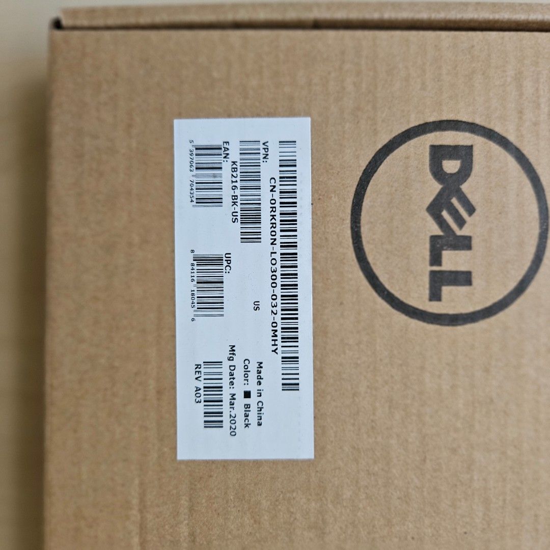 Dell Wired Keyboard KB216-BK-US Black474765542440970242
