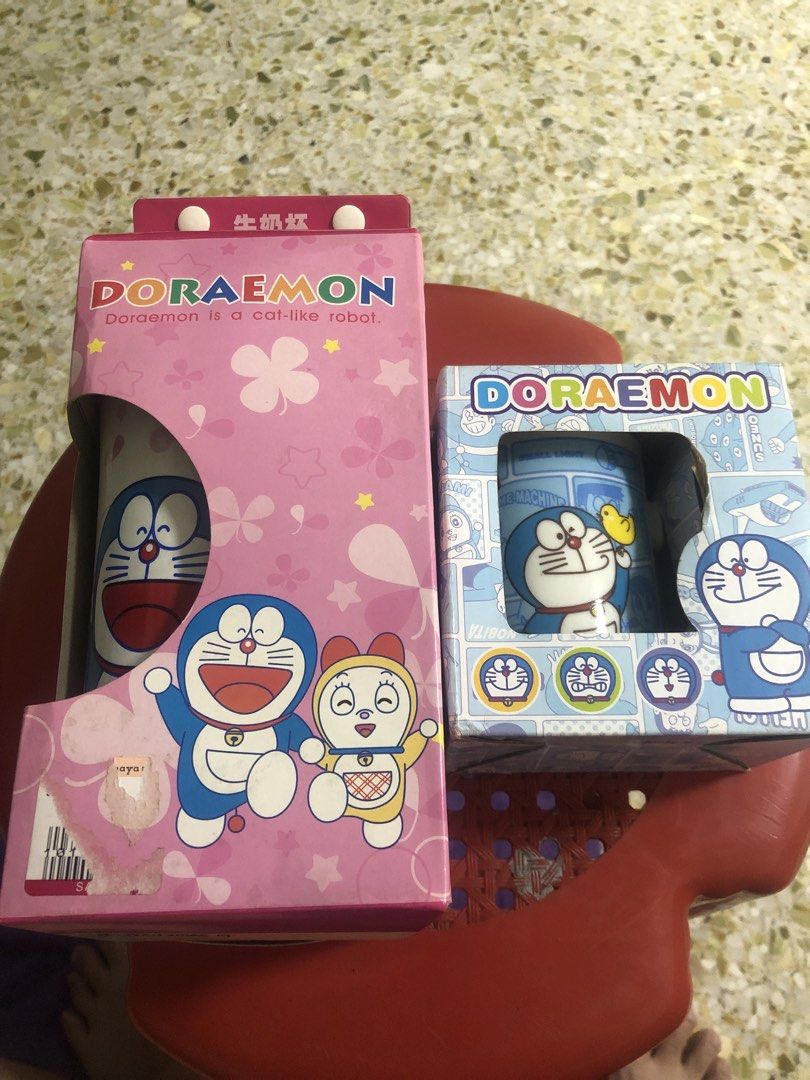 Doraemon Mugs - Pink & Blue Sets475107060268421120