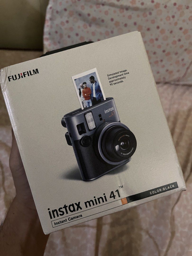 Fujifilm Instax Mini 41 Instant Camera - Black (Category: Cameras) located in Manila. Submitted by alexr. (Listing ID 1442335639, Image 1). Description: - Fujifilm Instax Mini 41 Instant Camera - Color: Black - Instant photo printing - Photo development time: Approx. 90 seconds - Ideal for capturing memories on the go - Comes in original packaging FIRM PRICE.