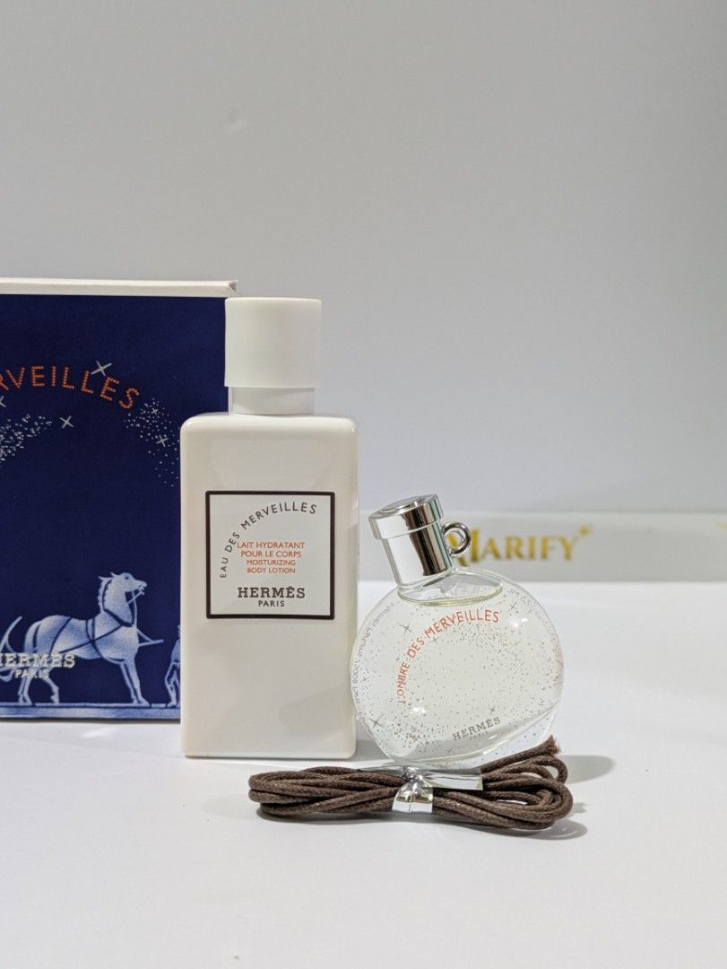 Hermes L'ombre Des Merveilles Set (Category: Fragrance & Deodorants) located in Cabuyao City. Submitted by marifyyy (Listing ID 1442242398, Image 2). Description: Hermes L'ombre Des Merveilles Set includes: - 7.5ml EDP - 40ml Moisturizing body lotion brand new, w/box 📍Cabuyao, Laguna 🚛 Shipment sched: Tue & Fri 🛻 Lalamove on nearby areas • Payment first • SF - cod or included na sa payment — if COD (SF) we only ship via LBC — For complete paym