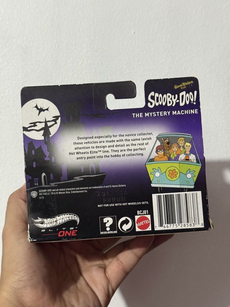 Hot Wheels The Mystery Machine Elite One (Category: Vehicle & Diecast Models) located in Manila. Submitted by lyledizon (Listing ID 1442309078, Image 2). Description: Hot Wheels The Mystery Machine Elite One 1:50 scale Scooby doo Shaggy and scooby Mattel.