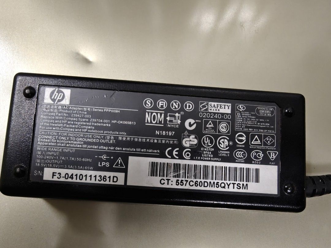 HP Laptop Charger Adapter PPP009D