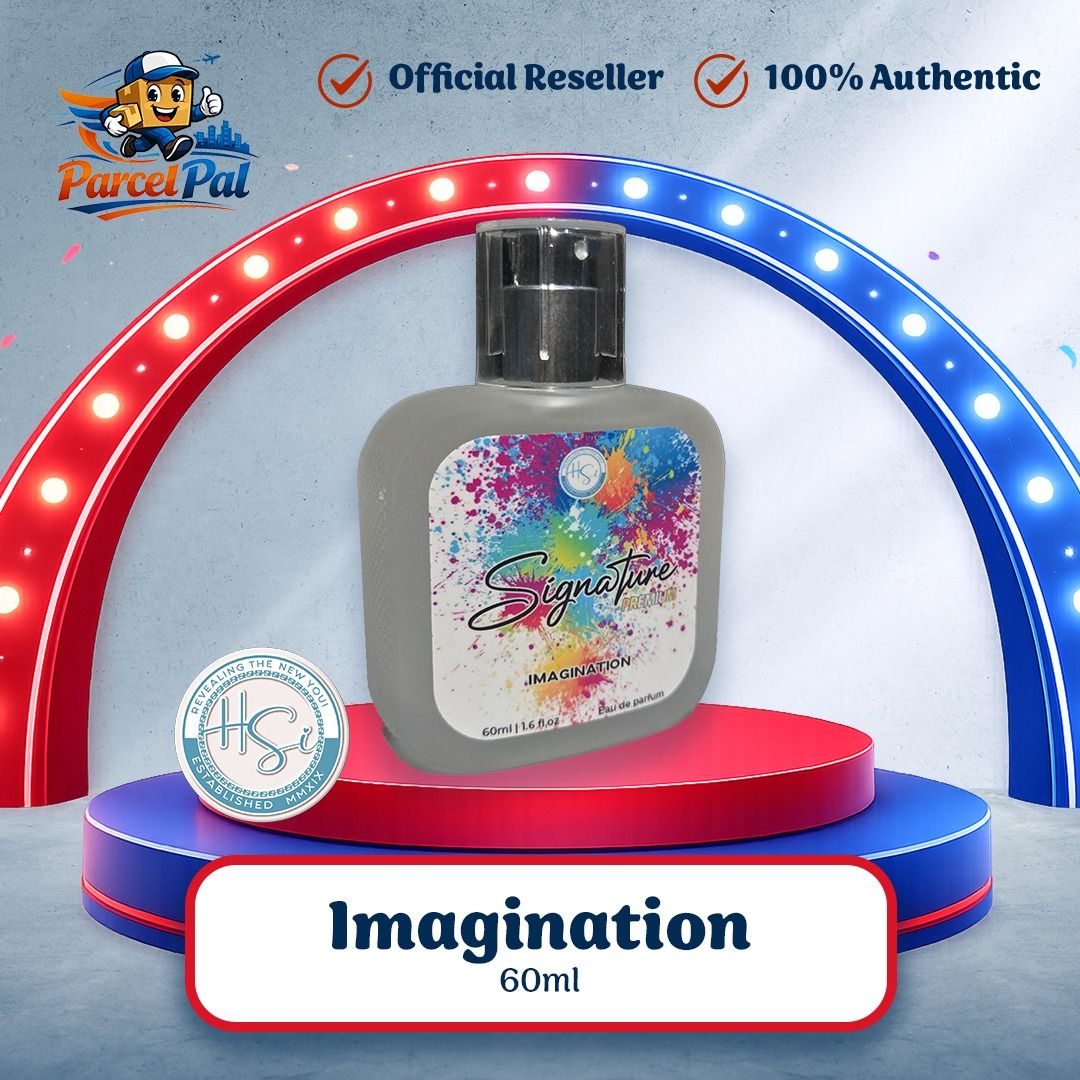 HSI Signature Premium Perfume - Imagination (Category: Fragrance & Deodorants) located in Marikina City. Submitted by parcelpal.store (Listing ID 1442313132, Image 3). Description: HSI Signature Premium Perfume - Choco Blast.