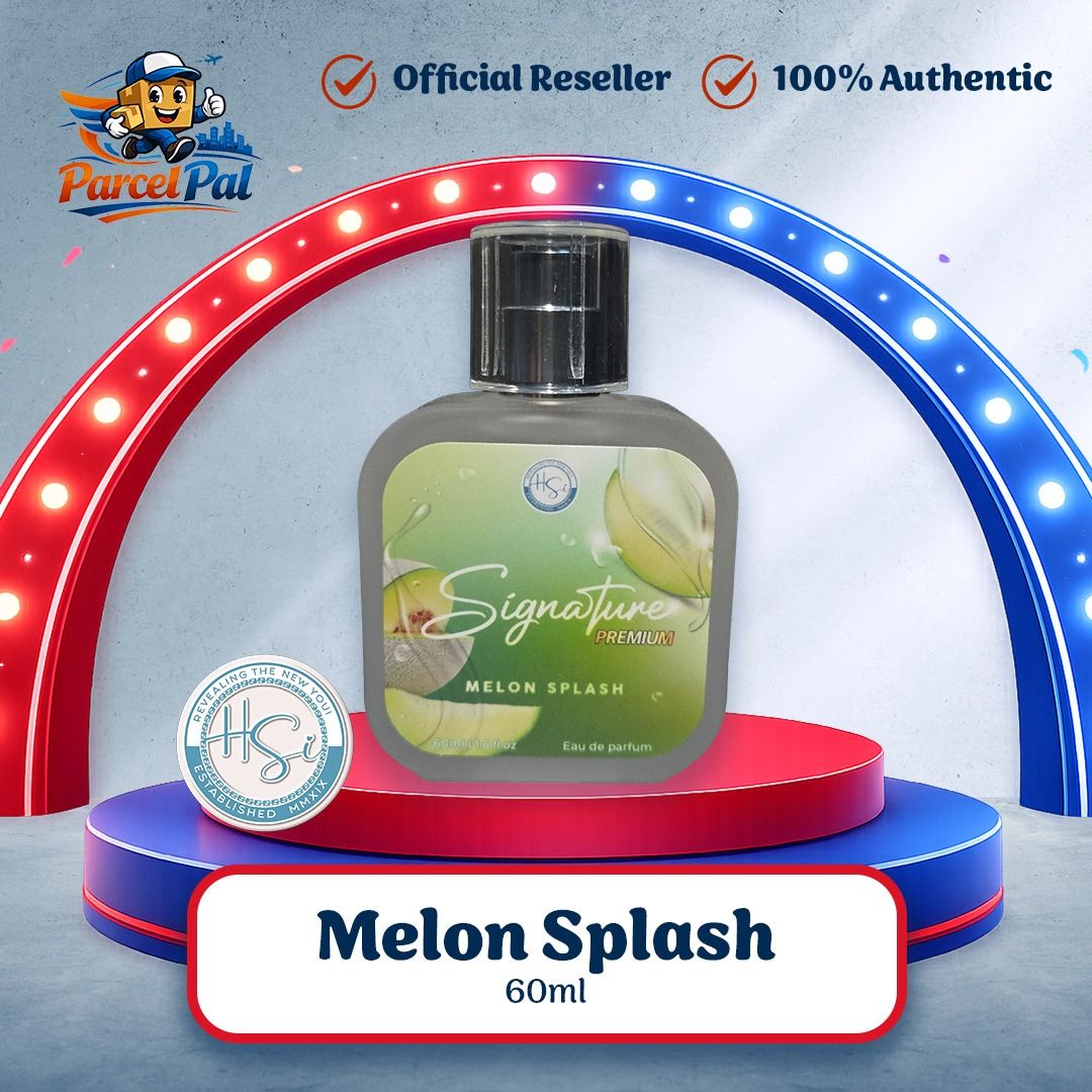 HSI Signature Premium Perfume - Melon Splash (Category: Fragrance & Deodorants) located in Marikina City. Submitted by parcelpal.store (Listing ID 1442313720, Image 1). Description: HSI Signature Premium Perfume - Melon Splash.