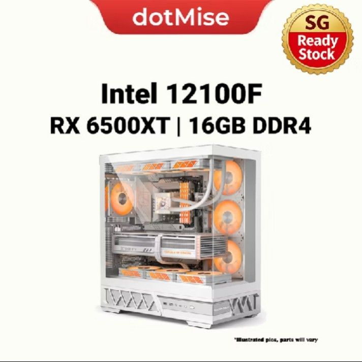 Intel i3-12100F Gaming PC | RX 6500XT | 16GB DDR4