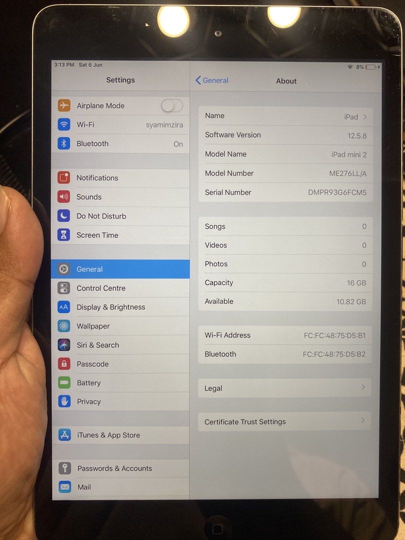 IPAD MINI 2 (Category: iPad) located in Kuala Lumpur. Submitted by syamimmustafa (Listing ID 1442225213, Image 3). Description: Ipad mini 2 -ipad only no charger and box -boleh tgk netflix , search youtube -battery health tak pasti -bukan penggunaan yg heavy -sesuai utk bwk travel dan tgk movie -utk anak kecik nk main game tgk video boleh lagi. Harga rm200 blh nego WS 0147248015.