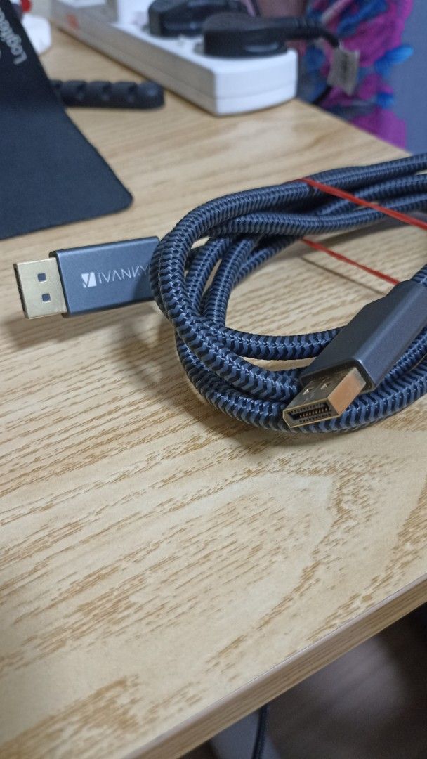 iVANKY 2M Premium Braided DisplayPort Cable (4K 60Hz / 2K 144Hz)