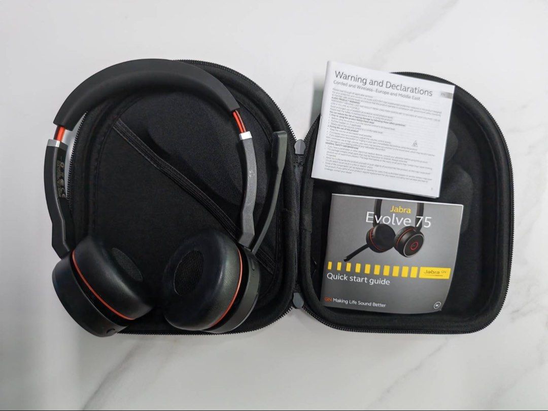 Jabra Evolve 75 Wireless Bluetooth Headset with Case474513856707973120