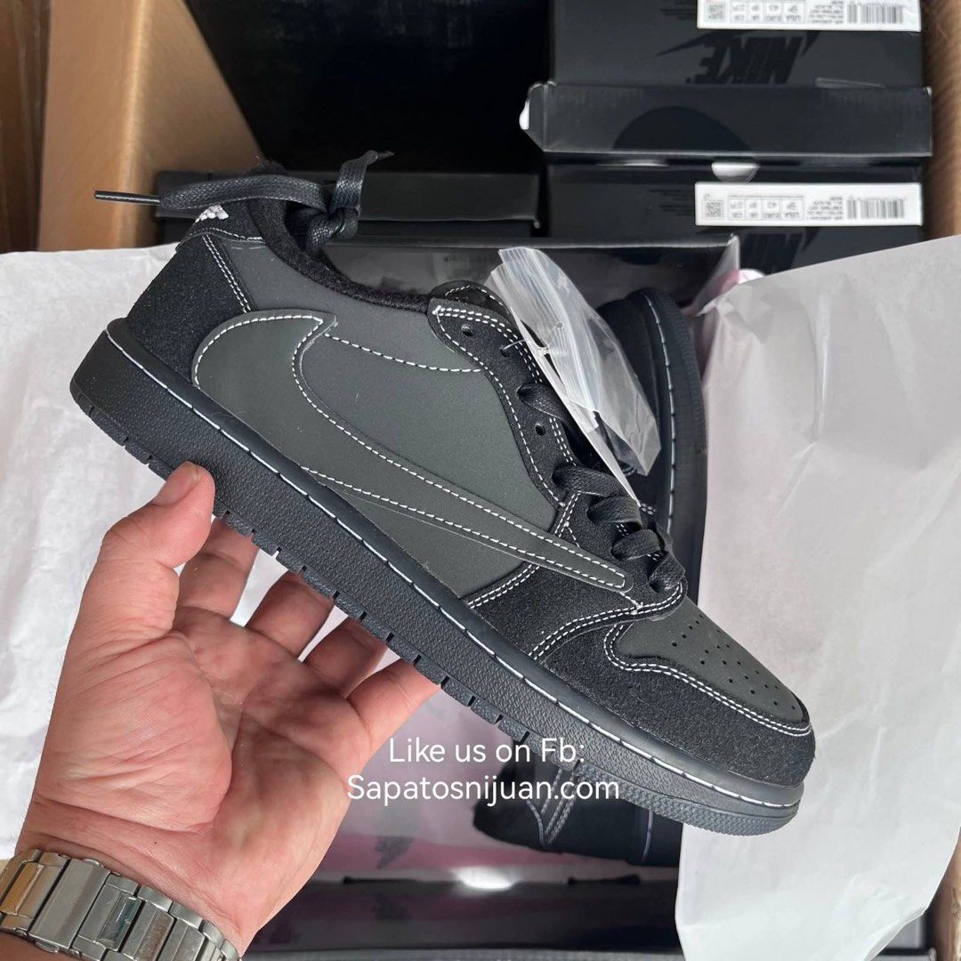 Jordan 1 low Travis scott black Phantom (Category: Sneakers) located in Malabon City. Submitted by chellemlpndn (Listing ID 1442288731, Image 1). Description: For Men Available size 41,42,43,44,45 Sameday delivery .