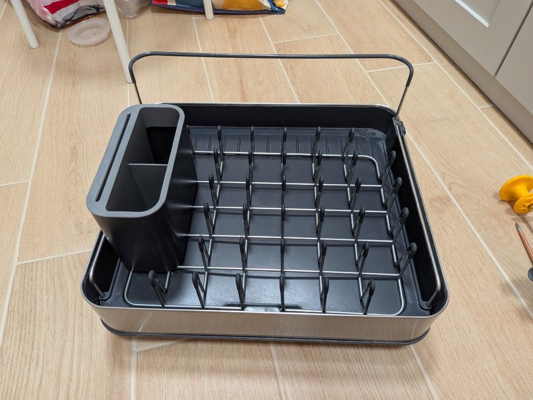 Joseph Joseph Extendable Dish Rack  Drainer with Cutlery Holder