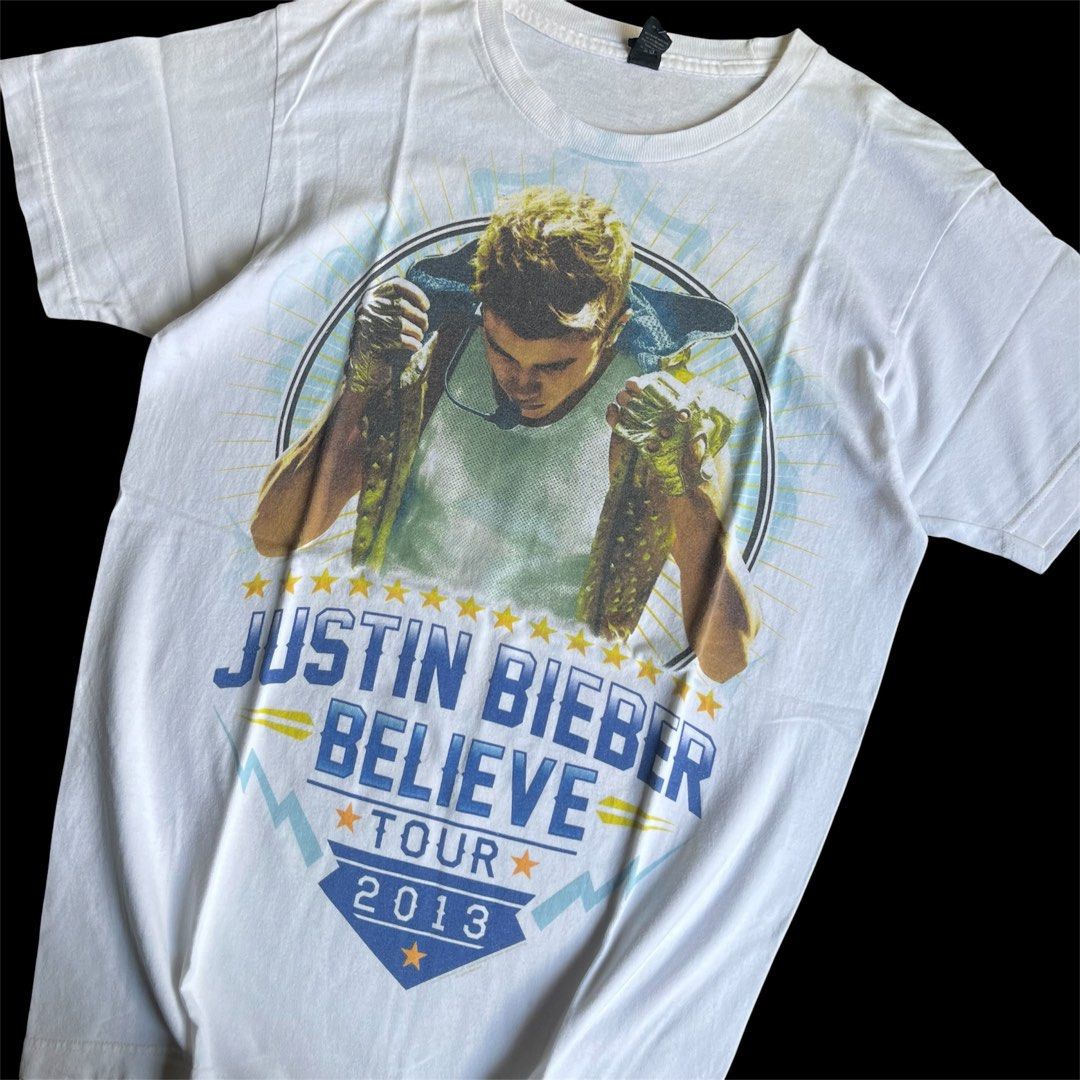 Justin Bieber Believe Tour 2013 (Category: Tshirts & Polo Shirts ) located in Muntinlupa City. Submitted by openyoear.700 (Listing ID 1442198588, Image 3). Description: Justin Bieber Believe Tour 2013 • Size: Medium Width: 19” Length: 28” Condition: 10/10 Flawless, fav piece! • Mine - ₱900 only Dm if interested..