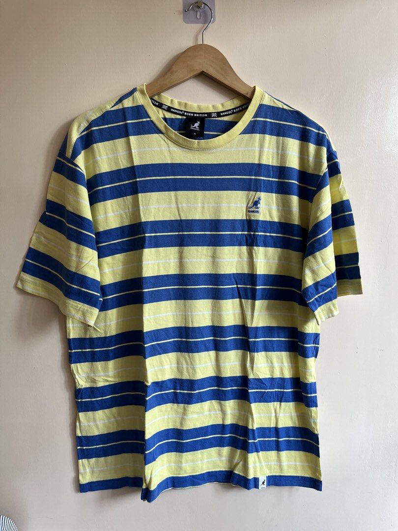 Kangol Striped T-Shirt Yellow Blue (Category: Tshirts & Polo Shirts ) located in Davao. Submitted by rewearclub.dvo (Listing ID 1442173569, Image 1). Description: .