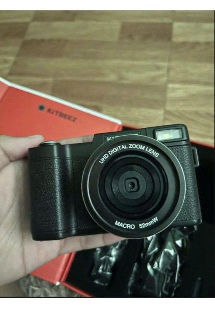 Kitbeez KP-4 Digital Camera with 75MP, Flip Screen, 5K Video (Category: Cameras) located in Manila. Submitted by wildphoenix-f5cc01 (Listing ID 1442164098, Image 2). Description: - Kitbeez KP-4 Digital Camera - 75 Million Pixels for high-quality photos - 5K HD Recording for crisp video - 180-degree Flip Screen for easy selfies and vlogging - Anti-Shake function for steady shots - Built-in Filters for creative effects - Intelligent Pop-up Flash fo