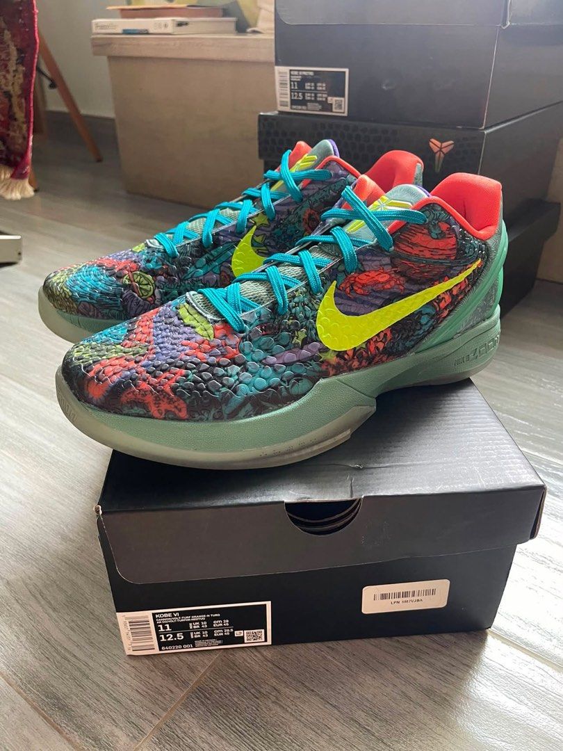 Kobe （分類：波鞋）位於 Hong Kong。 由 i_am_chi 提交（商品編號 1442214721，圖片 5）。簡介： 搬屋想清鞋 只求搵有心人收留 價錢一定比市價平‼️ 歡迎問價或帶價問 有需要可以提供更多相及片👍🏻 所有價錢都可以商議 買得多可以平啲‼️ 1. Kobe 10 Poison Green US11 100%新 $4200 2. Kobe 6 All Star US11 100%新(無原裝盒) $3000 3. Kobe 6 Grinch US11 100%新 $5900 (hold) 4. Kobe 6 Reverse Grinch US11 100%新 $3100 (hold) 5. Kobe 6 Preluxe US11 100%新 $7500 6. Kobe 6 mamba US11 100%新 $6300（hold) 7. Kobe 6 Dodgers US11 100%新 $2500 (hold) 8. Kobe 6 light tube US
