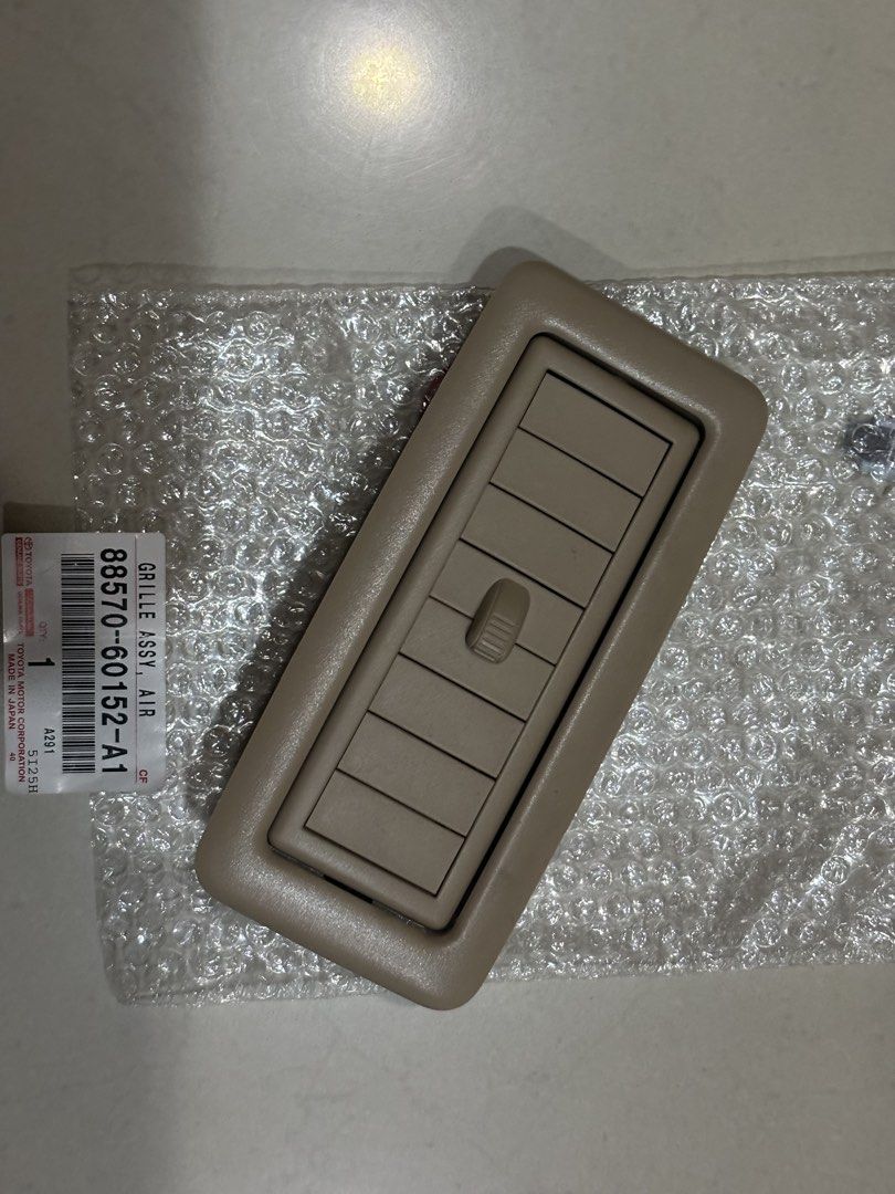 Land Cruiser 200 rear left side aircon vent (Category: Other Automotive Parts and Accessories) located in Manila. Submitted by jc_jc_jc (Listing ID 1442166173, Image 1). Description: Used Left Rear Airconditioner Vent For Toyota Land Cruiser 200 Damaged holder - See Pic #3 Need to fix it by yourself.