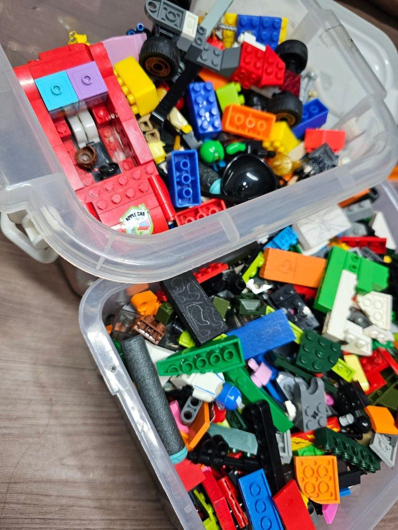 Lego & Cogo Asstd Toys Blocks (Category: Lego & Building Sets) located in Caloocan City. Submitted by tinlovesyou11 (Listing ID 1442344052, Image 2). Description: 🧱 Assorted LEGO & COGO Bundle Mixed blocks, figures, wheels & accessories. Preloved, halo-halo but complete for creative play. 📍PM if interested.