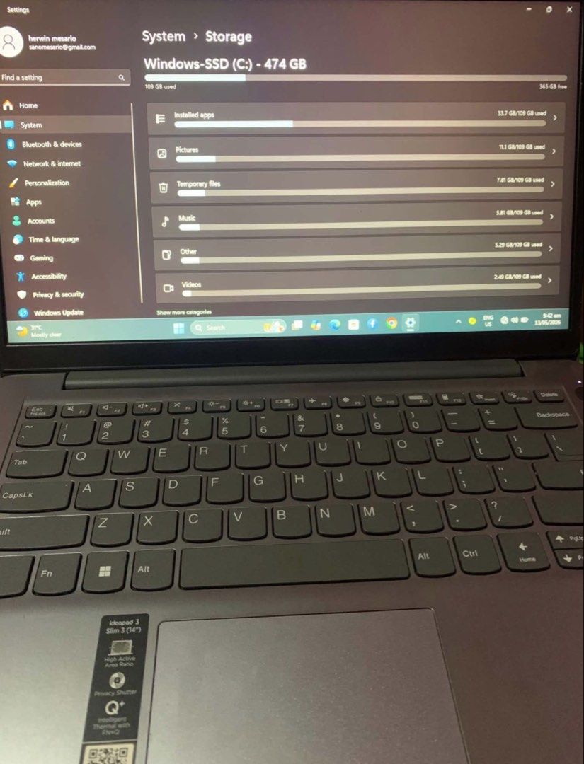 Lenovo Ideapad 1 (14inch) (Category: Laptops & Notebooks) located in Tagbilaran City. Submitted by chiualthea24855 (Listing ID 1442207476, Image 3). Description: .