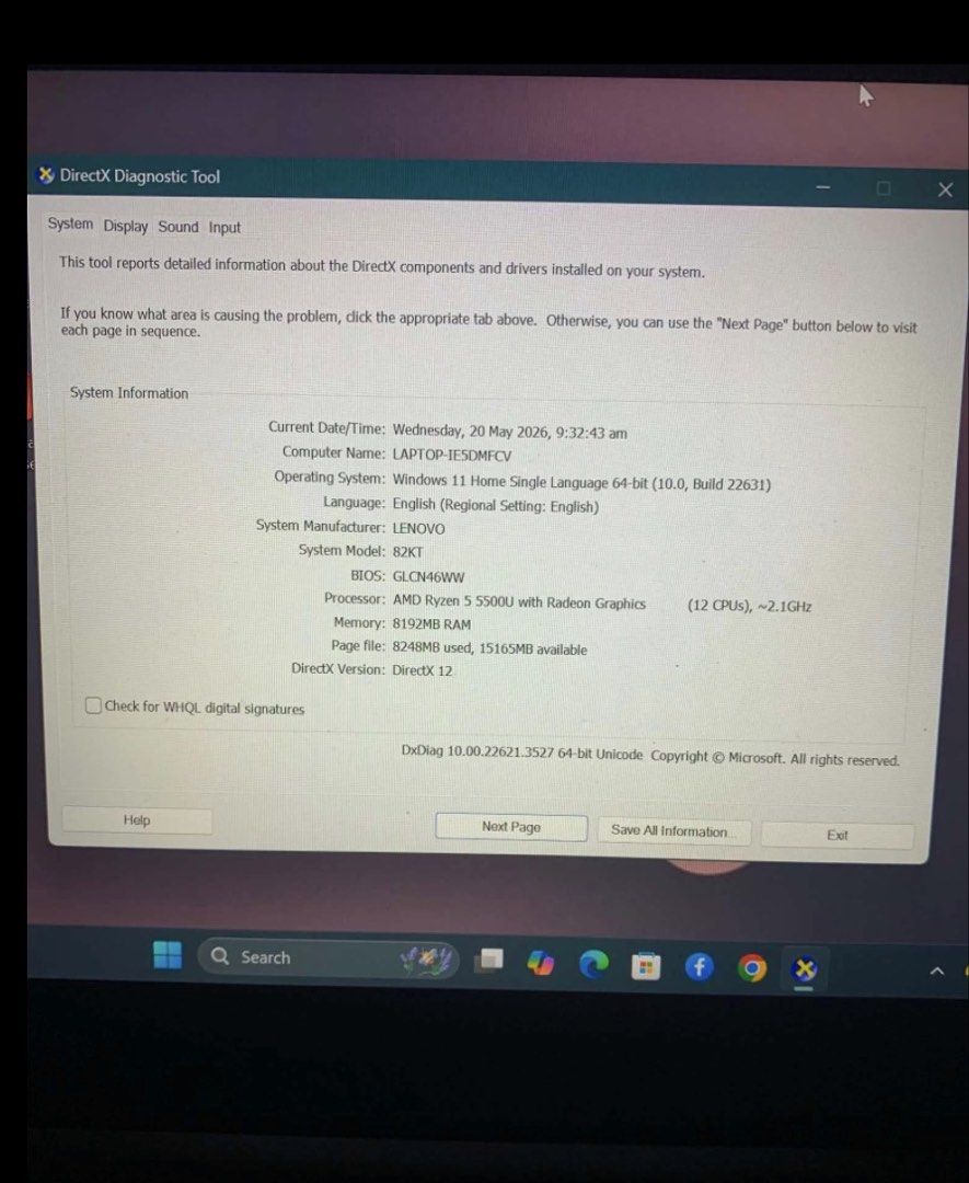 Lenovo Ideapad 1 (14inch) (Category: Laptops & Notebooks) located in Tagbilaran City. Submitted by chiualthea24855 (Listing ID 1442207476, Image 2). Description: .