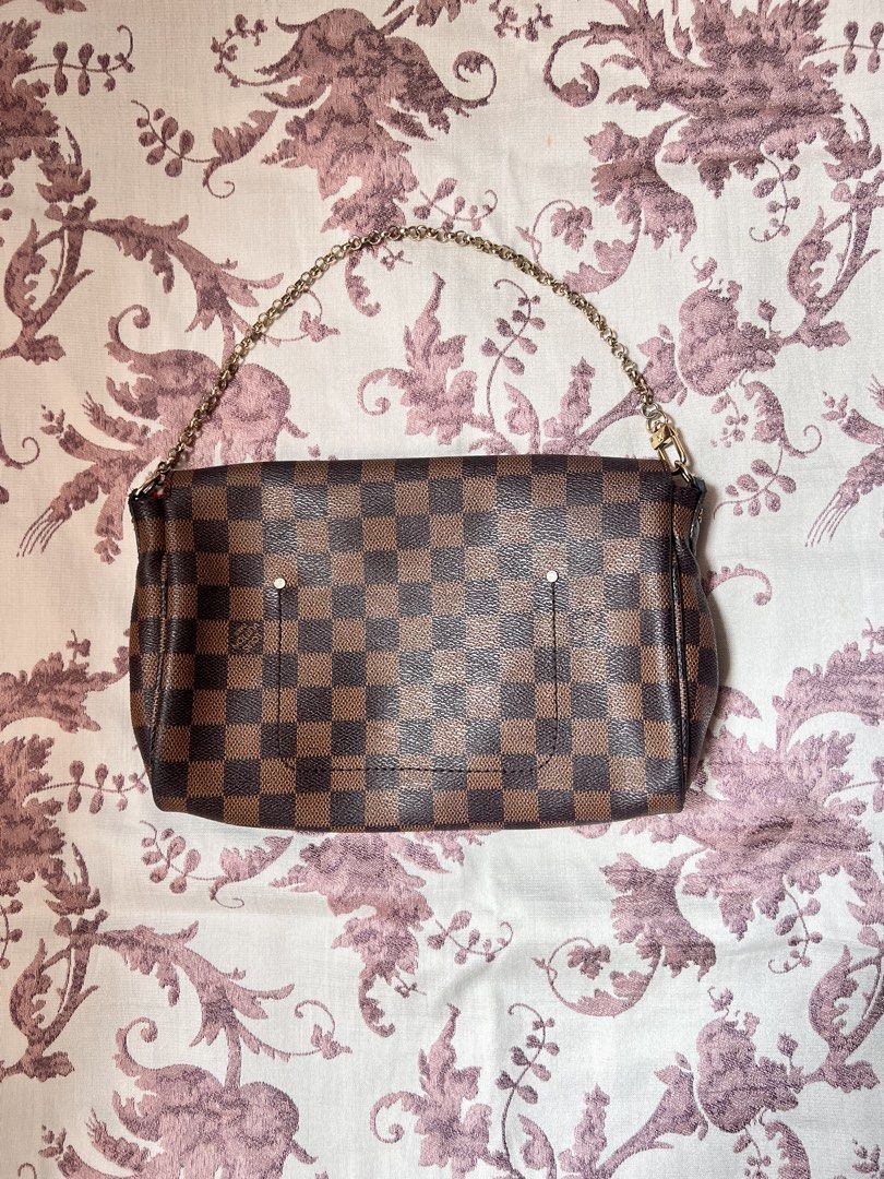 LV Favorite MM in Damier Ebene Canvas (Category: Luxury Bags & Wallets) located in Manila. Submitted by ashleyplum (Listing ID 1442304992, Image 3). Description: ~ no COD (payment first) ~ laguna based ~ JNT courier ~ color may vary due to lighting ~ no ww message for the details and more information 🪷.