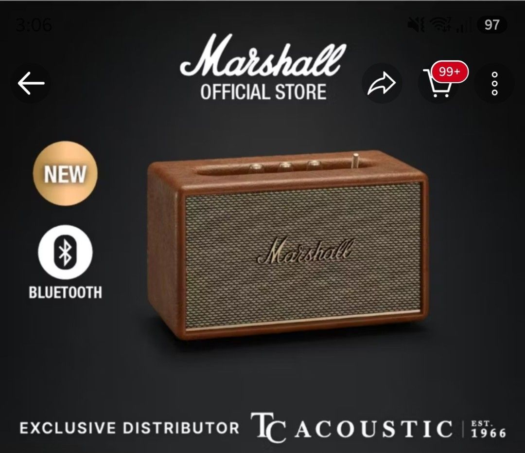 Marshall Acton III Home Bluetooth Speaker
