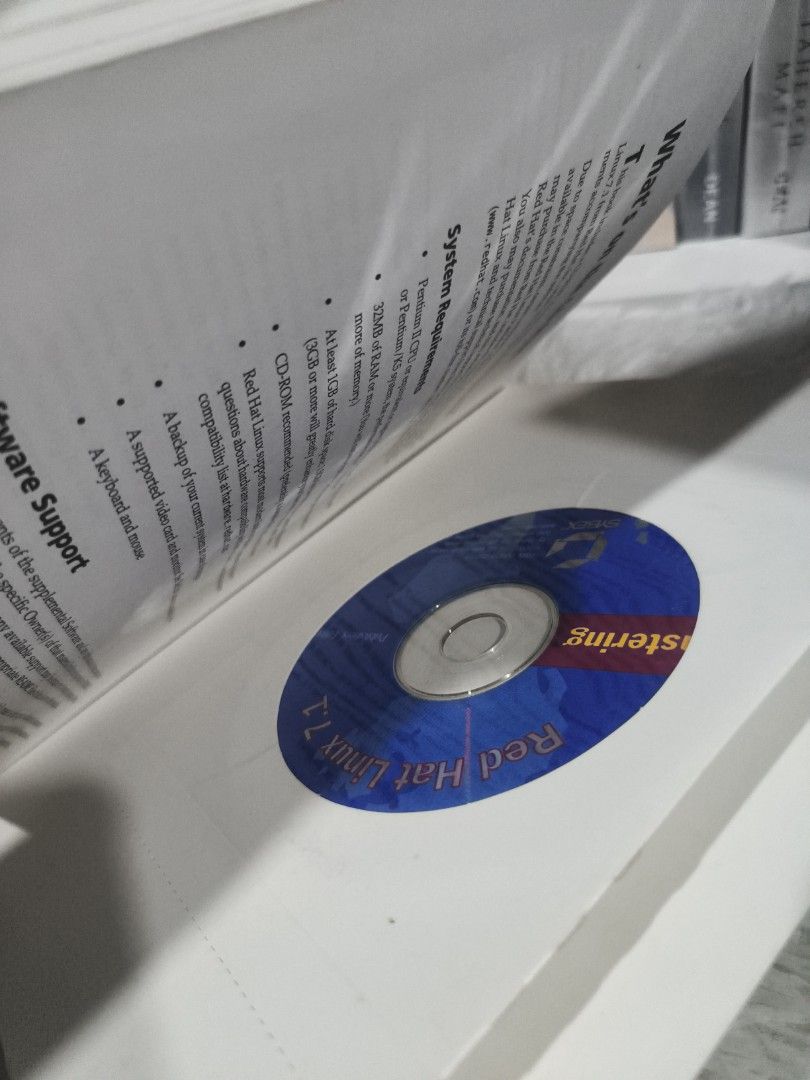 Mastering Red Hat Linux 7.1 Book with CD (Category: Textbooks) located in Cabuyao City. Submitted by chaptersandwonders143 (Listing ID 1442290572, Image 3). Description: - Mastering Red Hat Linux 7.1 book - Covers installing and using the latest Red Hat Linux - Includes Linux Kernel 2.4 - Publisher's Edition - Comes with a CD - Great resource for learning Linux.