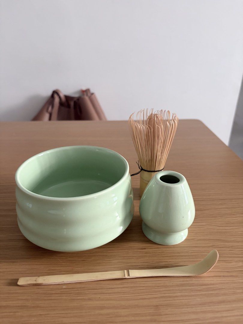 Matcha Tea Ceremony Set - Chasen, Chashaku, Chawan