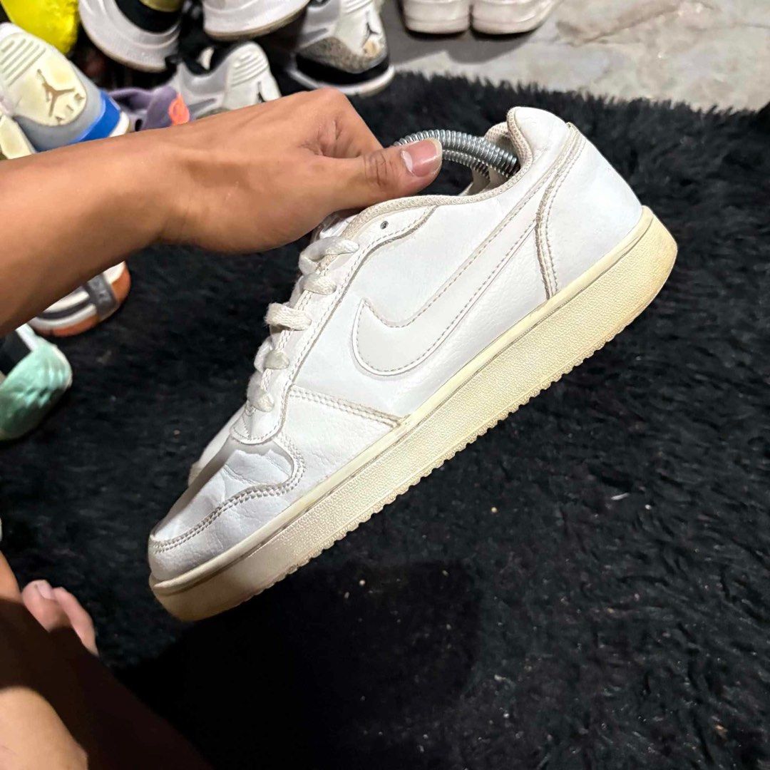 Nike Ebernon Low White (Category: Sneakers) located in Manila. Submitted by ionajjj (Listing ID 1442290390, Image 3). Description: - Shows some signs of wear on soles and uppers, but still has plenty of life left RFS: decluttering .