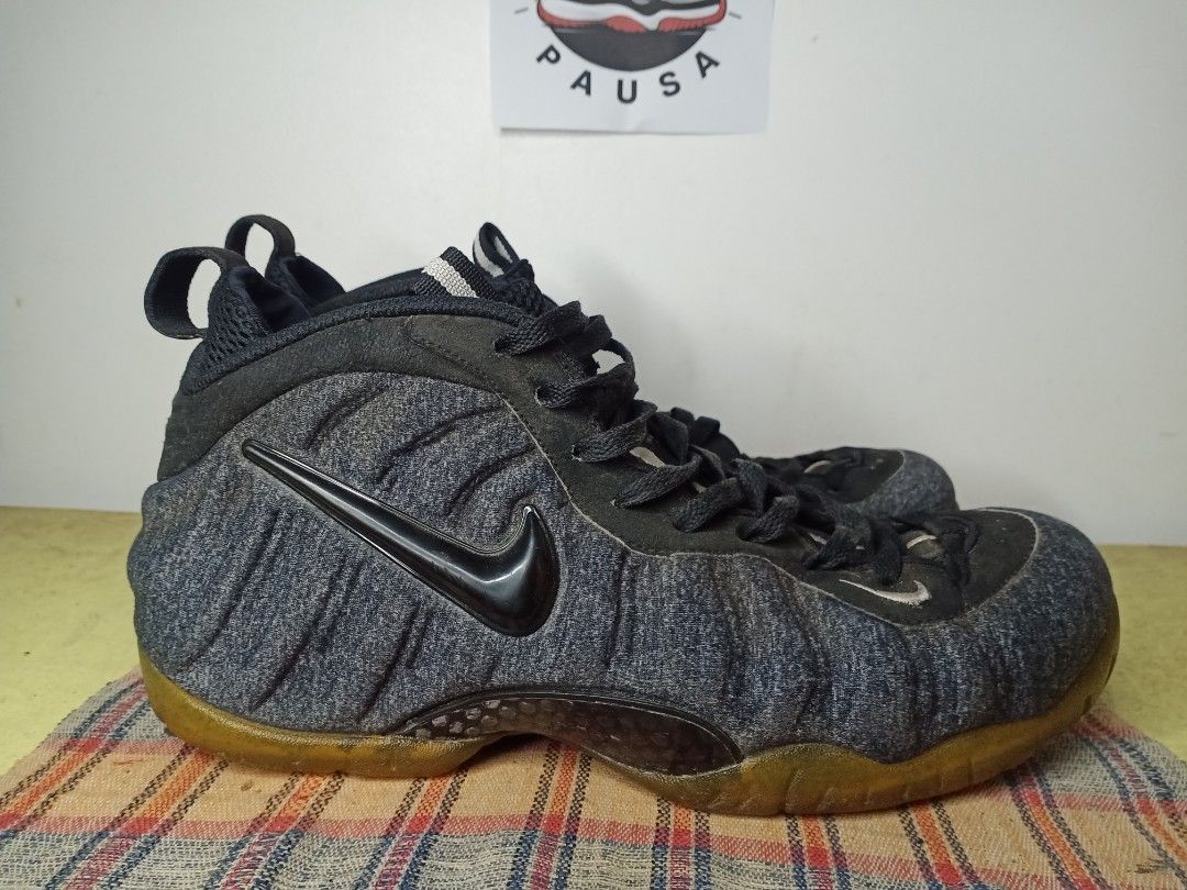 Nike Foamposite Wool Fleece Sz 9.5 (Category: Sneakers) located in General Santos City (Dadiangas). Submitted by michaelmp2026 (Listing ID 1442312507, Image 2). Description: - Nike Foamposite Shoes - Size: 9.5 - Upper: Wool Fleece - Sole: Gum with Red Accents - Condition: Shows some wear on soles and uppers (please check photos for details).