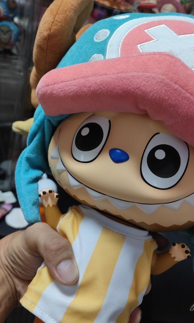 Mega Labubu 400% x Tony Tony Chopper (Category: Designer & Blind Box Toys) located in Cavite. Submitted by kurimamaw101 (Listing ID 1442169131, Image 2). Description: Mega Labubu 400% x One Piece - Tony Tony Chopper Mint condition like brand new Back in Box for checking only with authenticity cards.