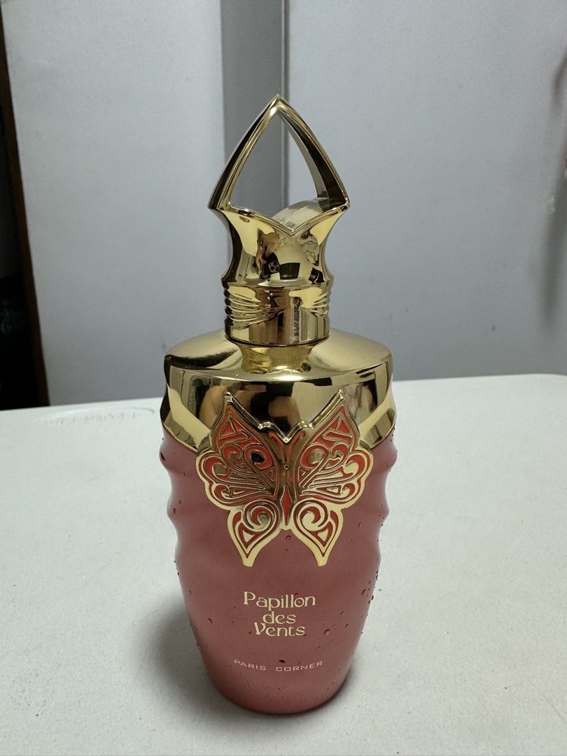 Paris Corner Papillon Des Vents 95/100ml (Category: Fragrance & Deodorants) located in Cainta. Submitted by sploot1 (Listing ID 1442337461, Image 1). Description: Good as new 95ml left. No issues. No box. 100% legit bought from legit shop. RFS declutter & need funds Can do shipping via lalamove Gcash payment only via shipping Cainta Rizal loc.