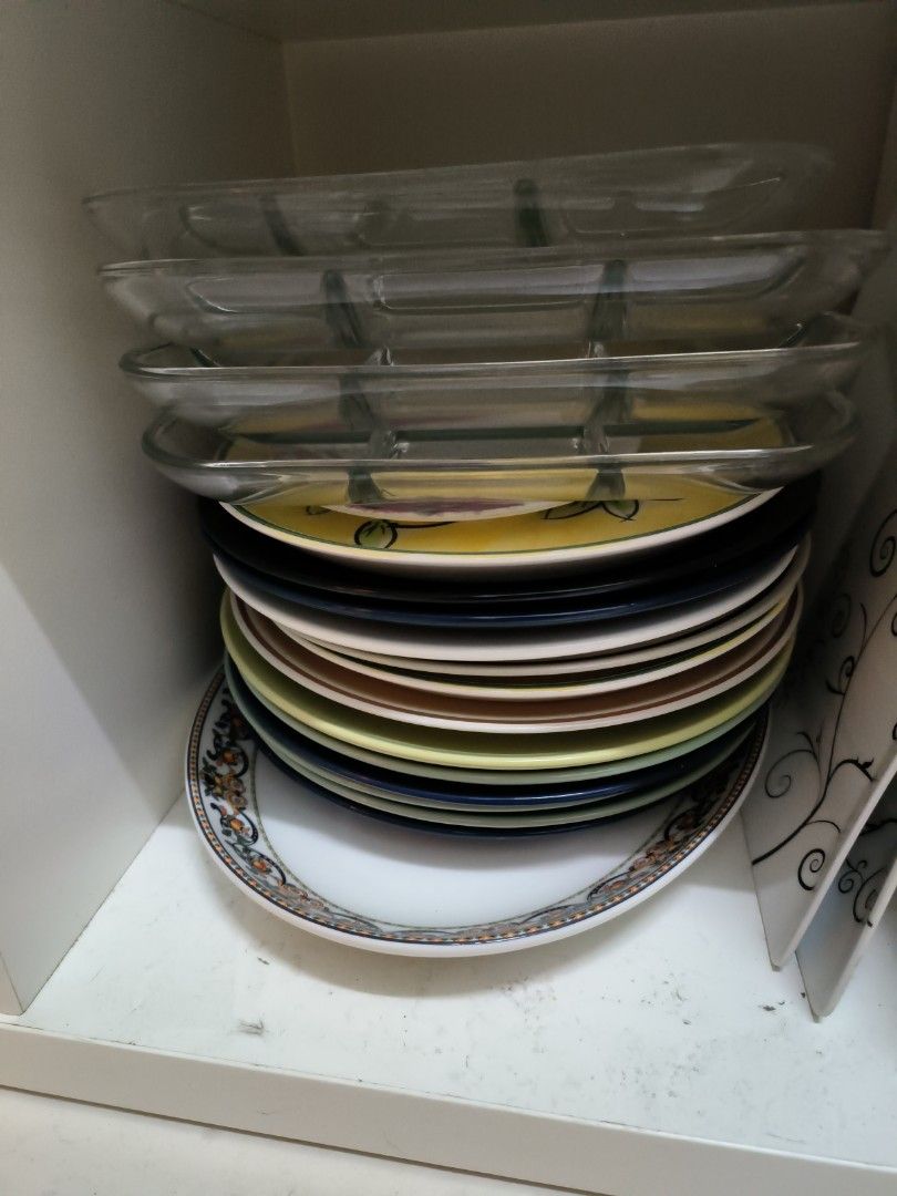 Plates and Glass Serving Dishes475081658744842240