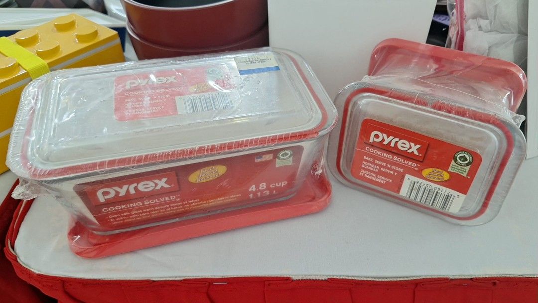 Pyrex Cooking Solvers Glass Food Containers Set
