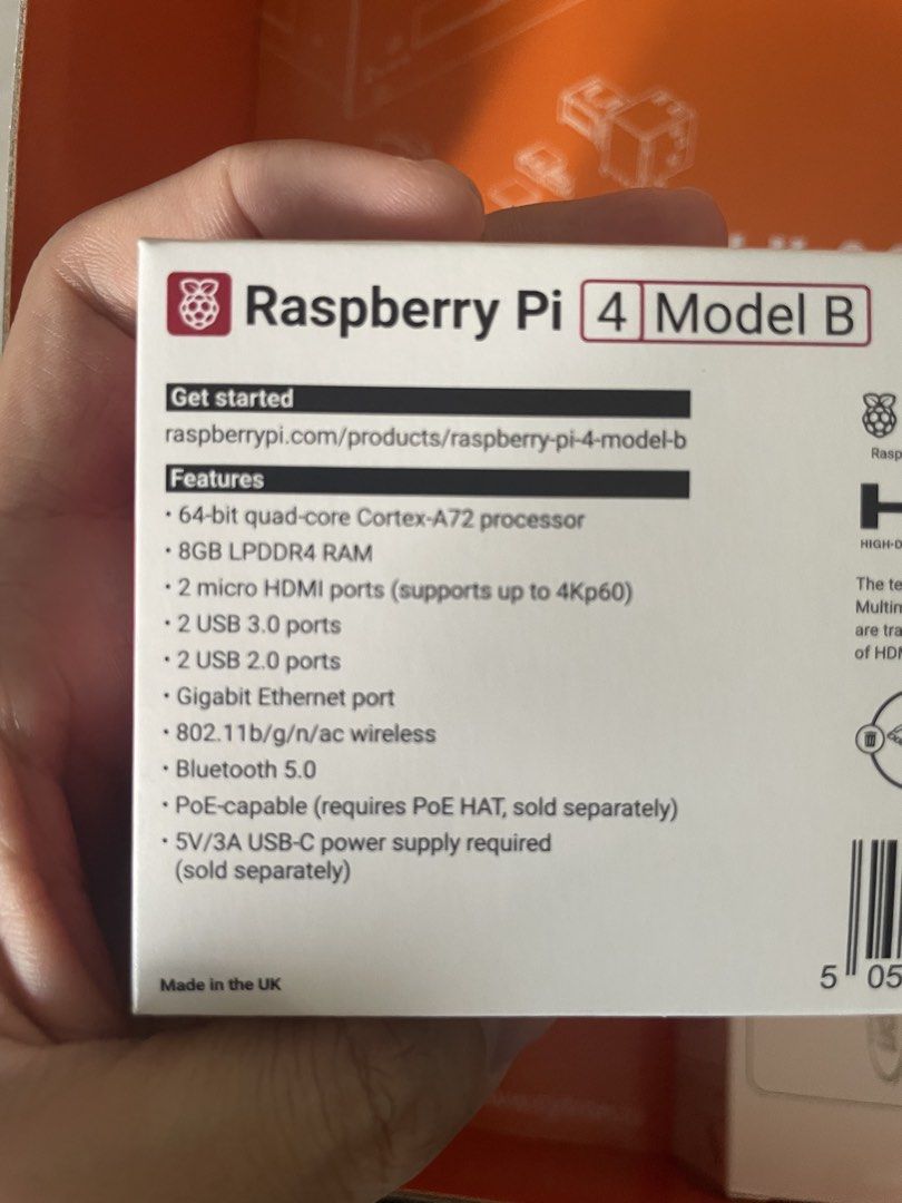 Raspberry Pi 4 Model B 8GB RAM with Power Supply474639423505715201