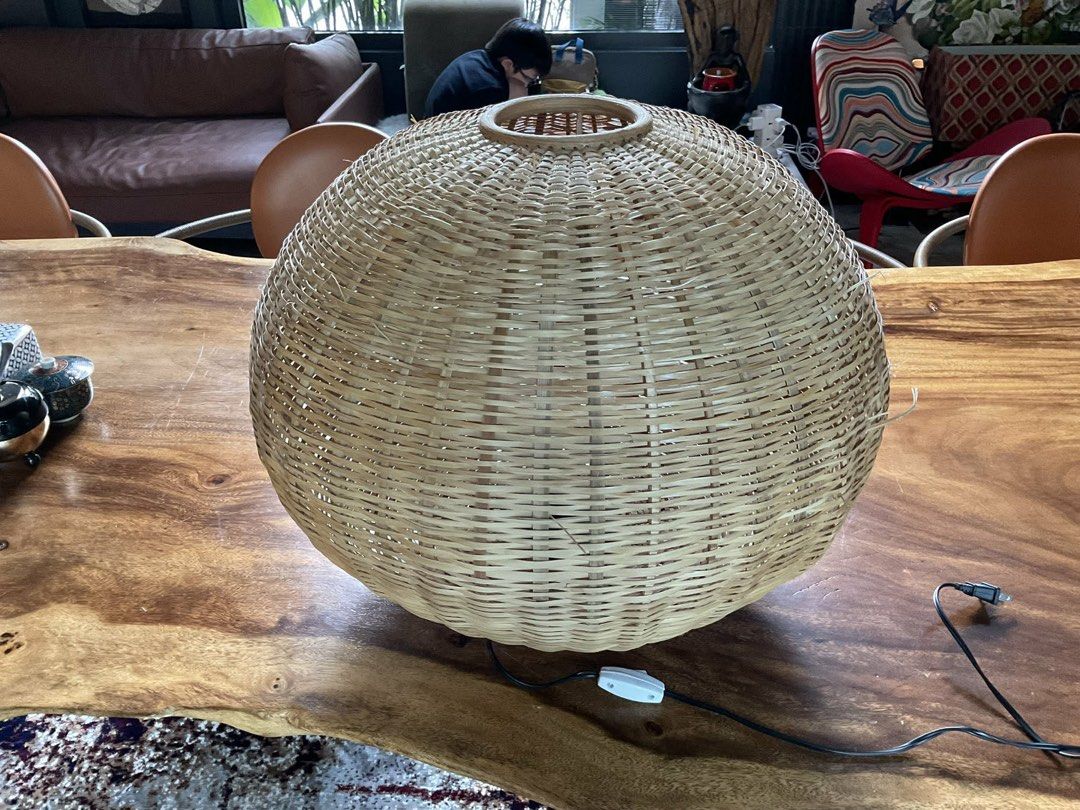 Rattan Lamp P950 each (Category: Lighting) located in Quezon City. Submitted by declutterqueenhigh5 (Listing ID 1442282563, Image 2). Description: P1,400 each I have 7pcs of it.