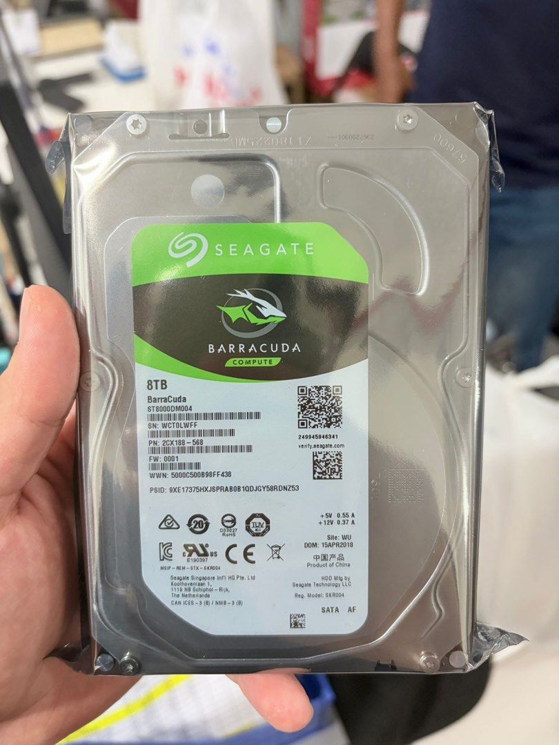 RECERTIFIED Seagate BarraCuda 8TB Internal Hard Drive