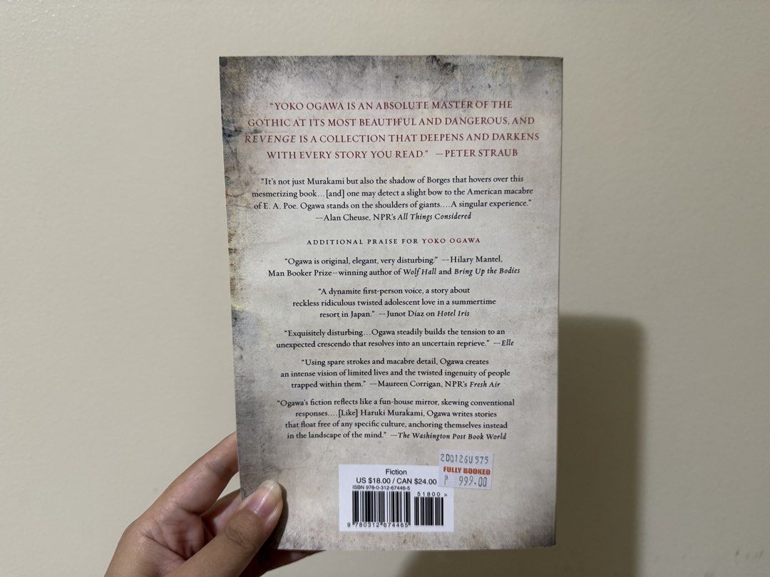 Revenge by Yoko Ogawa (Category: Storybooks) located in Quezon City. Submitted by cluttercures (Listing ID 1442296995, Image 2). Description: .