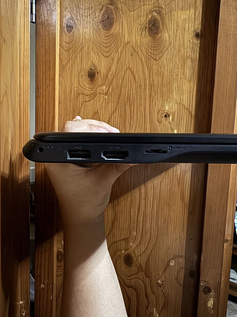 Samsung Chromebook with Charger (Category: Laptops & Notebooks) located in Meycauayan. Submitted by shoplm (Listing ID 1442291619, Image 2). Description: - Samsung Chromebook - Runs on Chrome OS - Includes original Samsung charger - Ports: HDMI, USB, SD card - Ideal for school and everyday use - Ready for a new home.