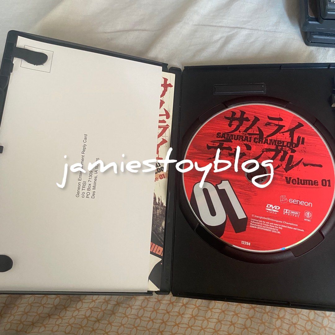 Samurai Champloo: The Complete First Season DVD Volume 1 (Category: Comics & Manga) located in Quezon City. Submitted by ohitsninja (Listing ID 1442189404, Image 2). Description: - Samurai Champloo: The Complete First Season, Volume 1 DVD - Includes episodes #1, #2, and #3 - Features English Dolby Digital 5.1 audio - From Geneon Entertainment - A great anime series As is Pay by Gcash Delivery shouldered by buyer I DO NOT USE COD OR SCO. RFS: Decl