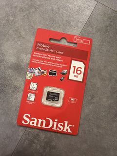 SanDisk 16GB microSDHC Memory Card484589005429155840