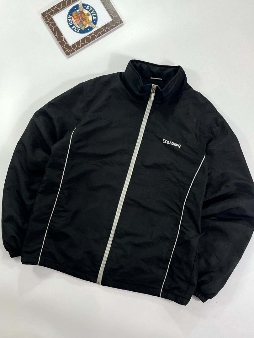 Spalding track jacket windbreaker (Category: Sets & Coordinates) located in Manila. Submitted by styleandfly191238 (Listing ID 1442177646, Image 3). Description: Dimes Length 28 Width 24 Issue none large to xl med to large Color rate 10/10 Condition excellent Complete tags and original Fav piece Good fittings Color may vary due to lighting Unli vc and vouch to assure your assurance Dm me for more inquiry.