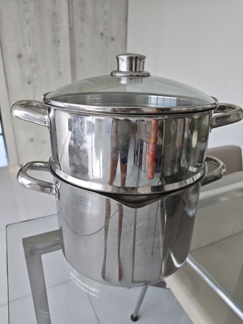 Stainless Steel Stock Pot with Glass Lid