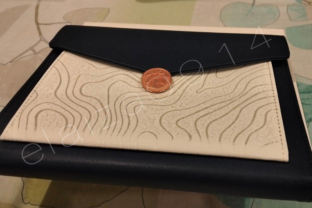 Starbucks Official Navy Blue & White Contour Map Pouch (Category: Belt bags, Clutches and Pouches) located in Taytay. Submitted by el91za (Listing ID 1442331160, Image 3). Description: Never been used - Starbucks Navy Blue & White Envelope Pouch - Secure magnet closure - Comes with its original box Location: Taytay, Rizal.