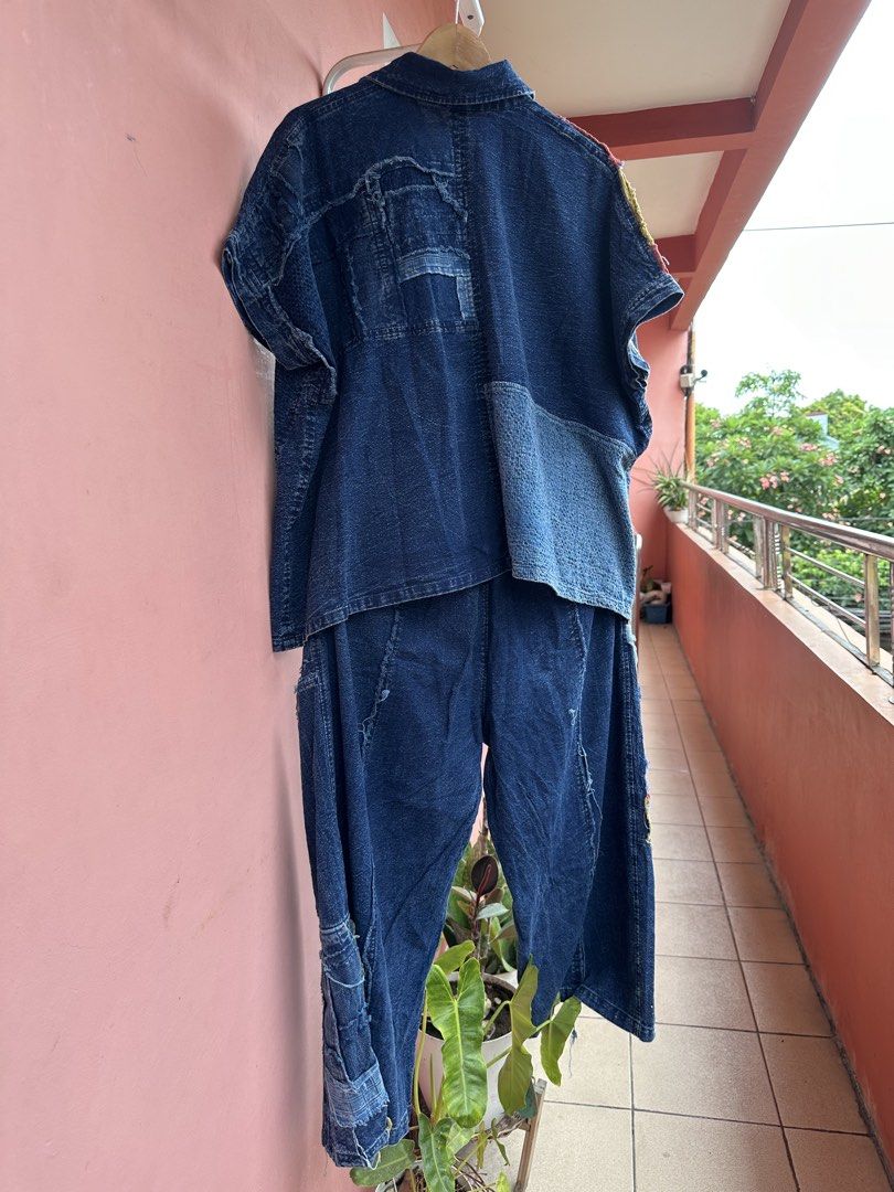 Stone wash cotton coords (Category: Others Tops) located in Pasig City. Submitted by tinydonuts (Listing ID 1442225293, Image 2). Description: Sold as set or separately.