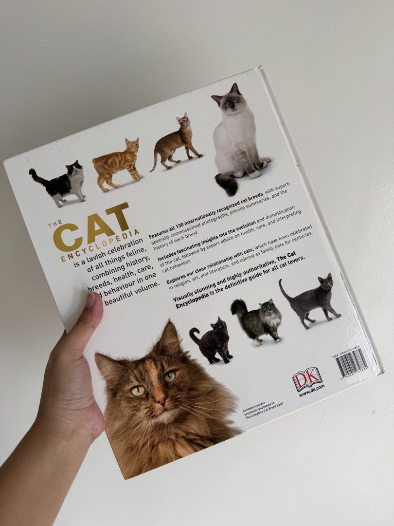 The Cat Encyclopedia (Category: Storybooks) located in Mandaluyong City. Submitted by saintaerith.09 (Listing ID 1442247960, Image 2). Description: The Cat Encyclopedia Reason for Selling: Decluttering Inclusions: 1. Book About this Item: 1. Bookbound - Hardcover 2. Flaws - Paper Discoloration Mode of Payment: Gcash, Bank Transfer #thecatencyclopedia #cats #catlover #books #bookworm.